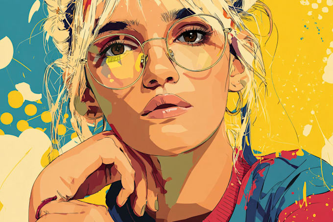 draw your high quality vector portrait