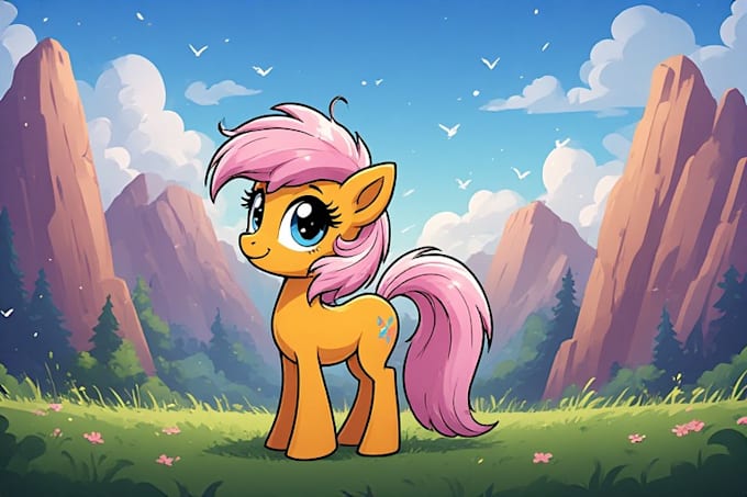 draw cute custom pony characters in my style