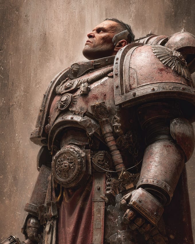 draw grimdark warhammer 40k illustrations and sci fi concept art