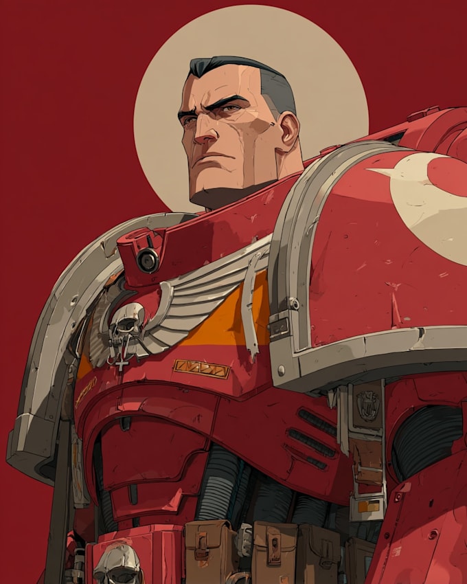 draw custom warhammer 40k illustrations and grimdark