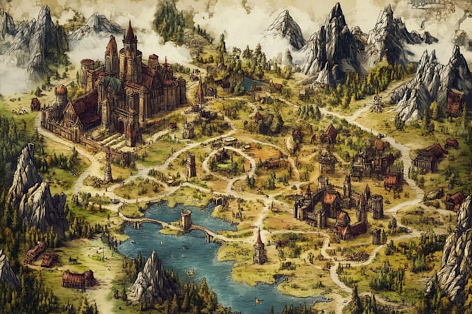 draw a custom map for fantasy