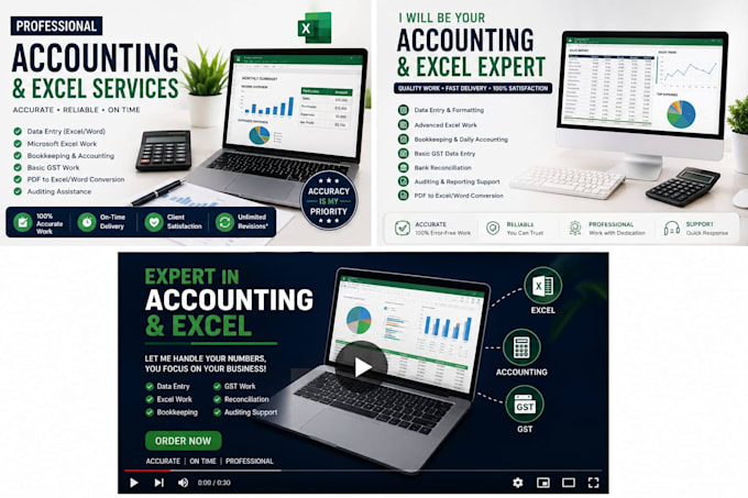 do excel data entry and accounting tasks
