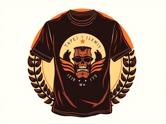 design custom retro t shirt illustrations with old school style