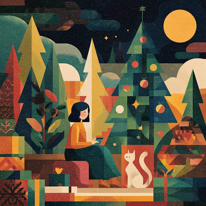 design christmas themed illustration