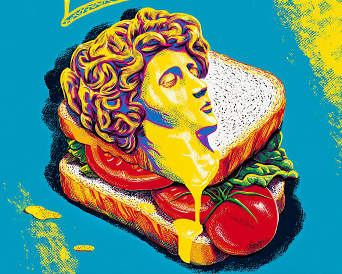 create modern pop art wall art design