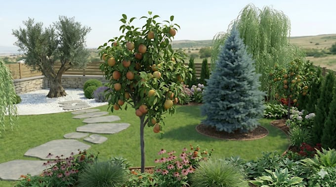create realistic 3d landscape design and renderings