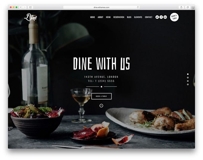 create a wordpress restaurant website with online menu