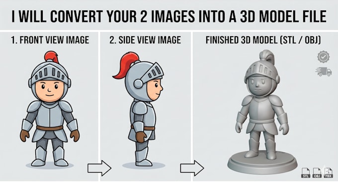convert image to 3d model stl file for 3d printing