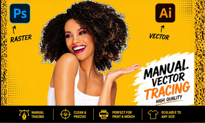vectorize, redraw, trace logo, and convert image to vector