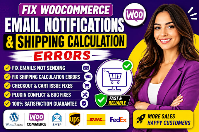 fix woocommerce email notifications and shipping calculation errors