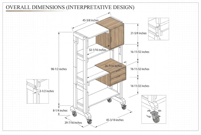 create detailed woodworking plans for DIY projects and assembly instructions