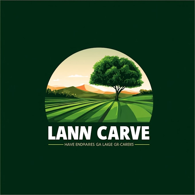 create landscape and lawn care logo