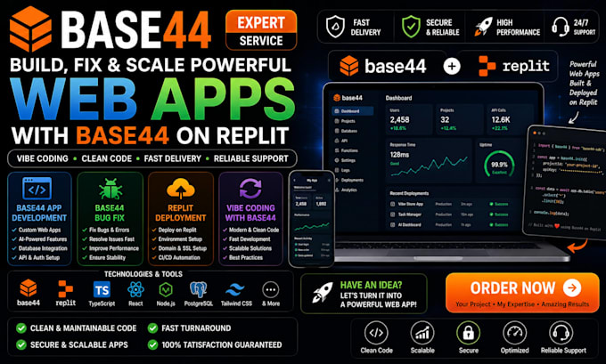 base 44 base44 app replit base44 web app vibe coding replit base44 bug fix