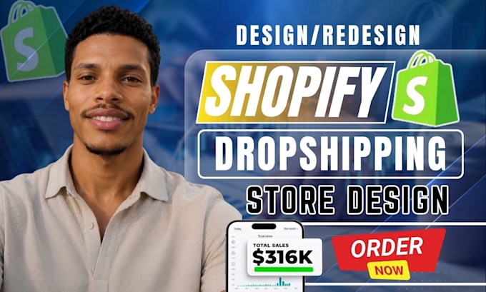 design shopify store redesign shopify dropshipping wesbite build shopify store