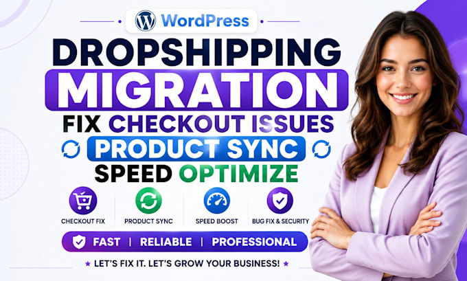 wordpress dropshipping migration fix checkout issues product sync speed optimize