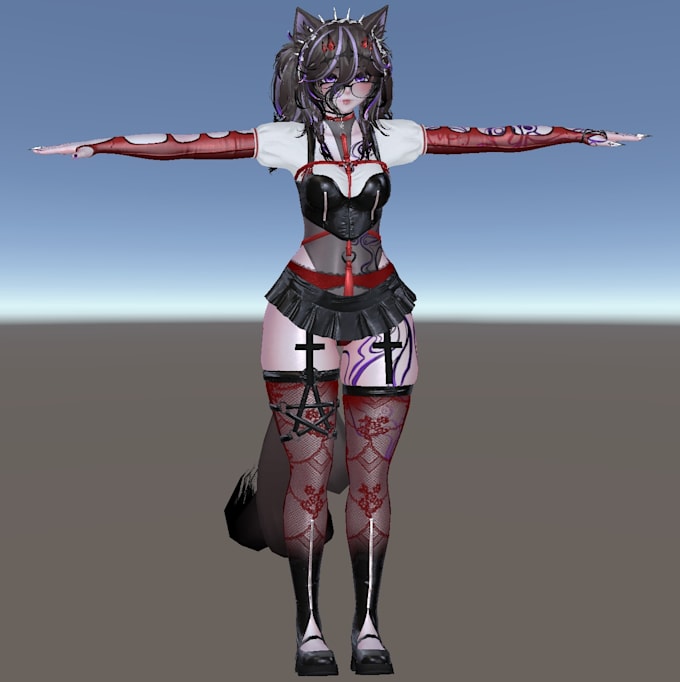 edit or create vrchat avatar, vrc avatar 3d character model, 3d vtuber