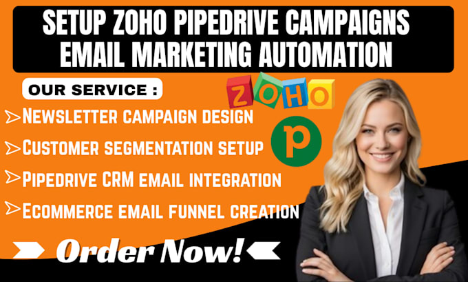 setup zoho pipedrive campaigns email marketing automation workflow ecommerce