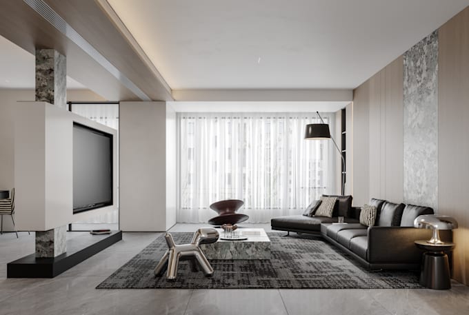 do exterior interior 3d modeling and photoreal render