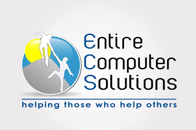 design creative PC and technology logo