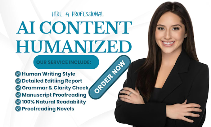 humanize ai content and proofread your literary fiction novel, memoir