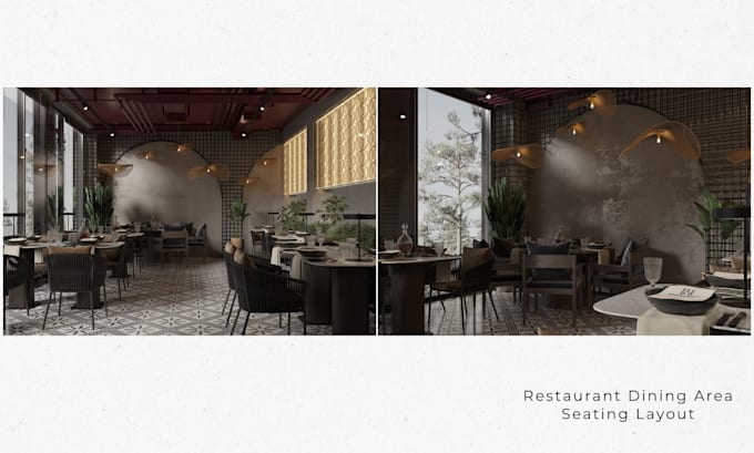 design modern cafe and restaurant interiors