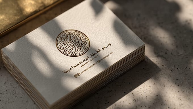 create a modern arabic calligraphy logo design for your brand in 24h