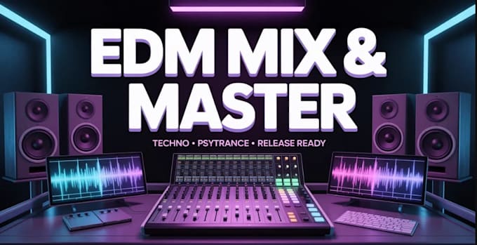 mix and master your edm techno or psytrance track
