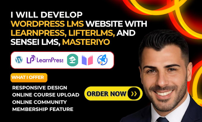do liferlms, sensei lms, learndash, masteriyo lms website development