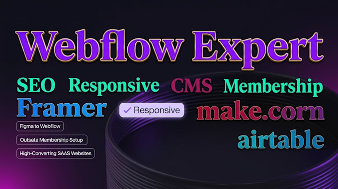 design webflow website, figma to webflow, outseta membership website