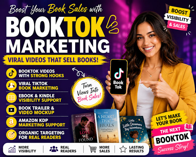 do viral booktok promotion book marketing ebook promotion amazon sales growth