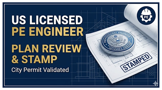 be your licensed architect for USA city permit and building plans