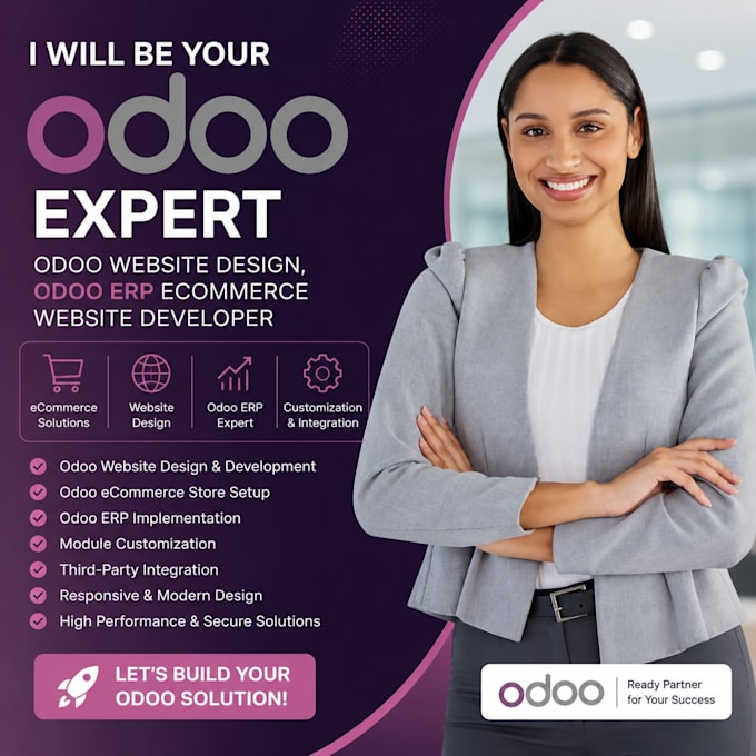 be your odoo expert odoo website design odoo erp ecommerce website developer
