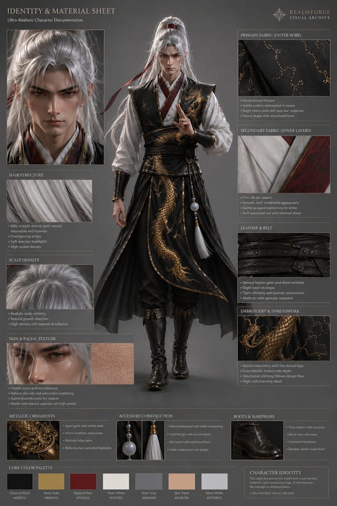 create premium game character concepts and turnarounds