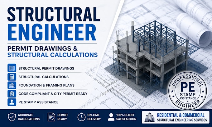 do structural engineer permit drawings and structural calculations