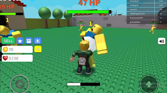 create full roblox, mobile and PC game development with UI UX