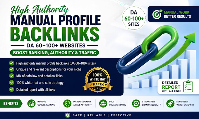 create high authority SEO profile backlinks