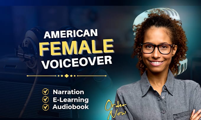 record female voiceover for explainer video, elearning or audiobook narration
