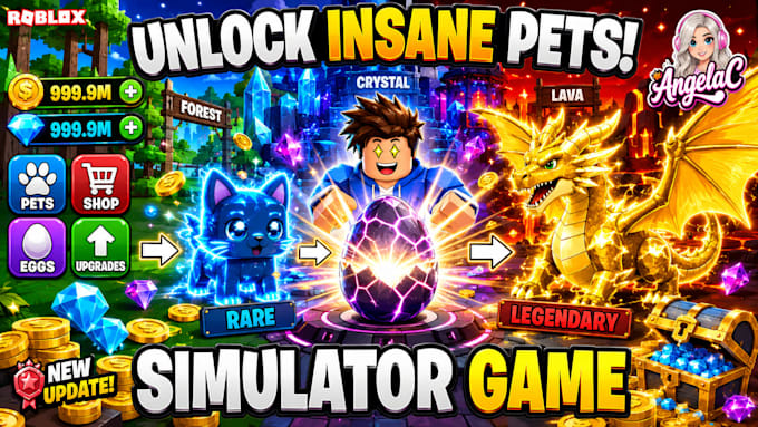 create a roblox simulator game with pets and egg systems