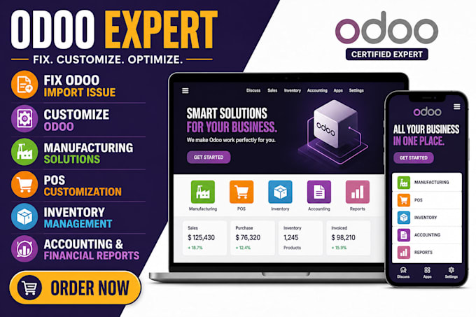 customize odoo erp website pos inventory accounting and reports