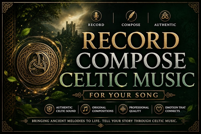record compose celtics music for your song
