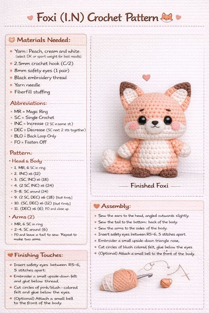 write and design crochet patterns for your projects in PDF