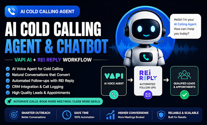 setup construction ai cold calling agent ai chatbot vapi ai rei reply automation