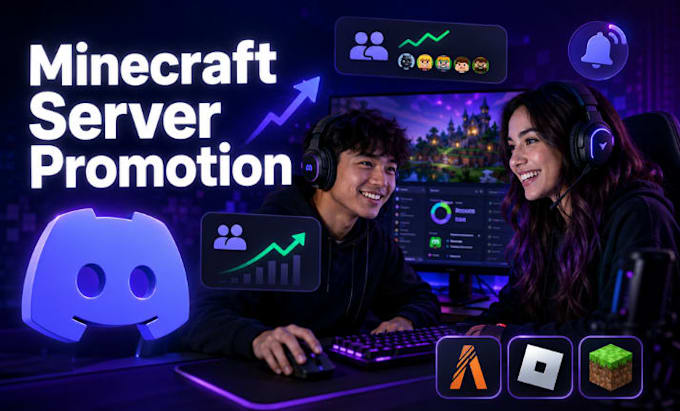 minecraft server promotion, gaming server advertising, fivem server promotion