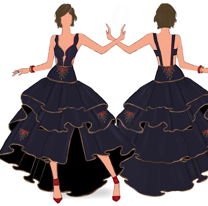 create fashion illustrations and collection concepts