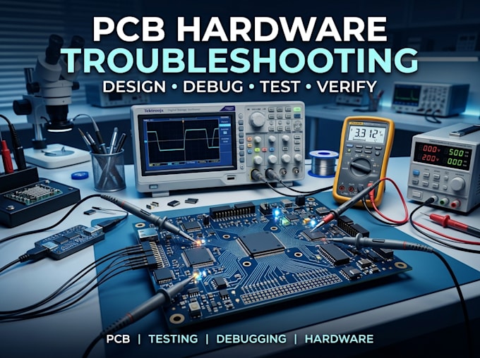 provide hardware design troubleshooting and pcb testing services