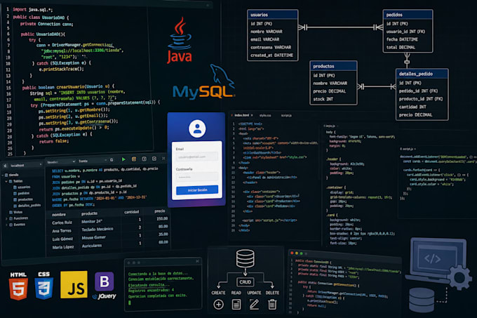 help with software development and database projects