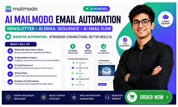 setup ai mailmodo email automation newsletter ai email sequence ai email flow