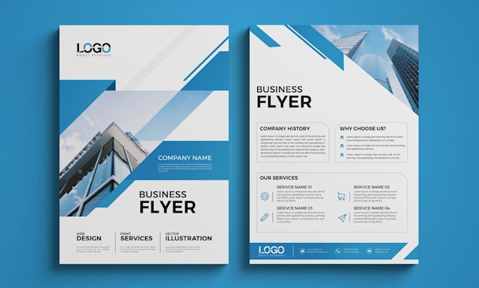 design an editable business profile presentation