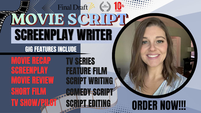 write or format your screenplay film script TV pilot tv series using final draft