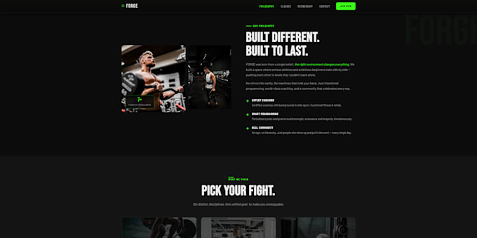 develop a modern website for your brand